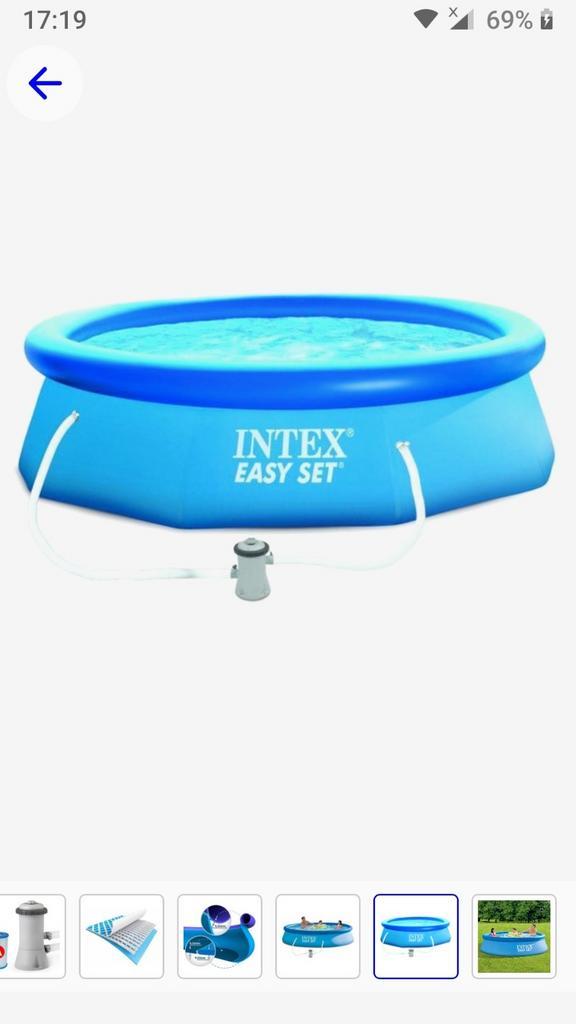 Intex zwembad+ alle toebehoren, Tuin en Terras, Zwembaden, Zo goed als nieuw, Ophalen