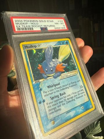 Mudkip gold star ex team rocket returns psa 8  beschikbaar voor biedingen