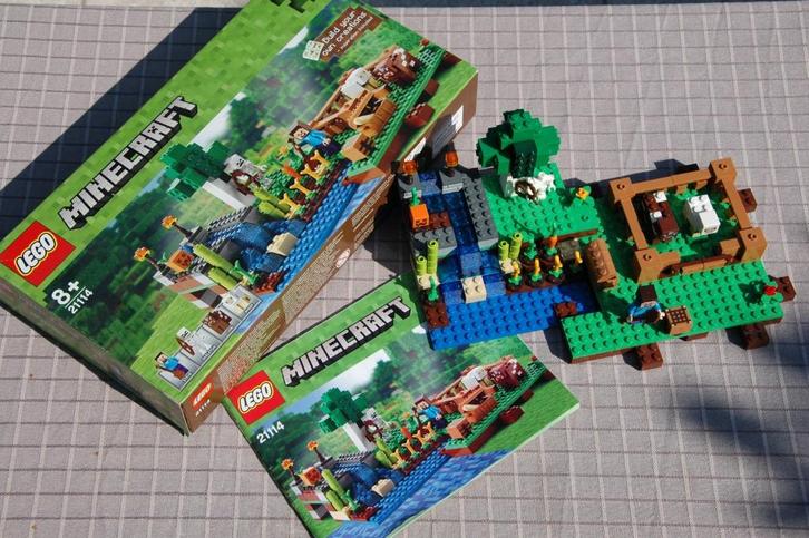 Légo Minecraft 21114 La ferme, Kinderen en Baby's, Speelgoed | Duplo en Lego, Zo goed als nieuw, Lego, Complete set, Ophalen of Verzenden