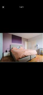 Luxe King Size Boxspringbed te koop, Beige, Comme neuf, Enlèvement, 180 cm