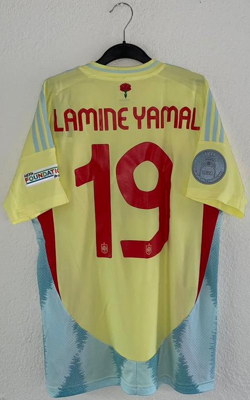 Officieel Lamine Yamal Spanje shirt EK 2024, Verzamelen, Sportartikelen en Voetbal, Zo goed als nieuw, Shirt, Ophalen of Verzenden