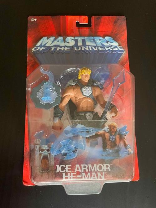 Figurine Masters Of The Universe Ice Armor He-Man + Fire Arm, Collections, Statues & Figurines, Neuf, Enlèvement ou Envoi