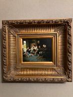 Schilderij olie op paneel, Ophalen