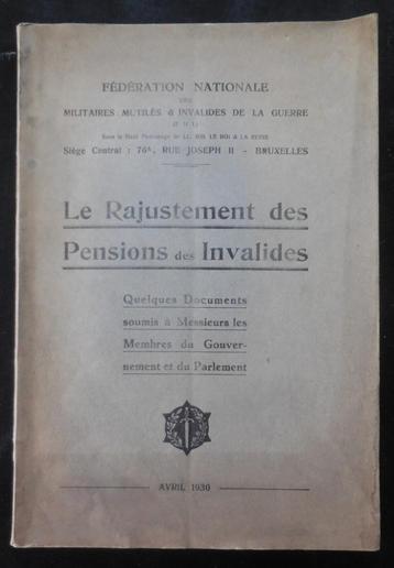 Le Rajustement des Pensions des Invalides - 1930, Enlèvement ou Envoi, Utilisé