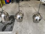 Retro hanglampen, Gebruikt, Ophalen of Verzenden, Metaal, 50 tot 75 cm