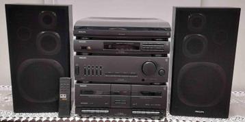 Stereo keten met luidsprekers merk Philips te beluisteren beschikbaar voor biedingen