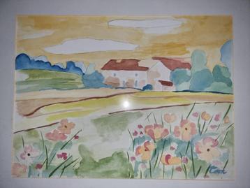Toon Hermans uniek werk Zomer Landschap beschikbaar voor biedingen