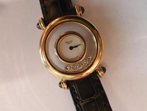 NIEUW CHOPARD VOLLEDIG GEELGOUDEN HORLOGE MET TRE BEAUX BRIL, Hobby en Vrije tijd, Overige Hobby en Vrije tijd, Nieuw, Ophalen of Verzenden