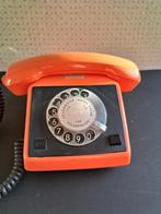 UNI - Téléphone vintage analogique orange 521-10-06 -, Télécoms, Utilisé, Enlèvement ou Envoi