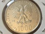 1000 zloty 1982 zilver, Zilver, Ophalen of Verzenden