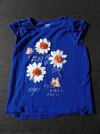 Felblauw T-shirt met franjemouwen (C&A – Maat 110), Kinderen en Baby's, Kinderkleding | Maat 110, C&A, Meisje, Ophalen of Verzenden