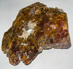Jaspis-agaat breccia (silicified breccia) - 439gram, Verzamelen, Mineralen en Fossielen, Ophalen of Verzenden, Mineraal