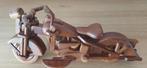 Harley davidson van hout 45cm, Antiek en Kunst, Ophalen