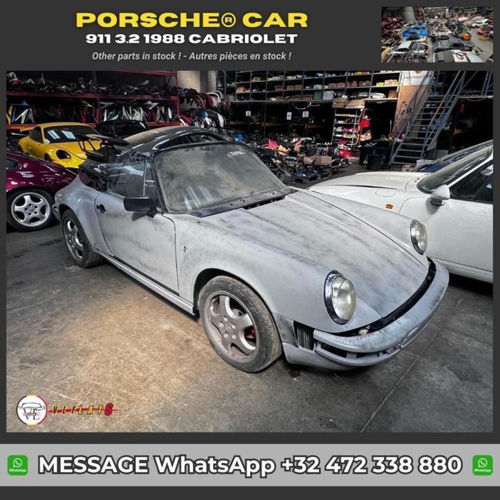 Kale carrosserie - Porsche 3.2 1988, Auto's, Oldtimers, Particulier, Te koop, Porsche, Benzine, Cabriolet, 2 deurs, Handgeschakeld