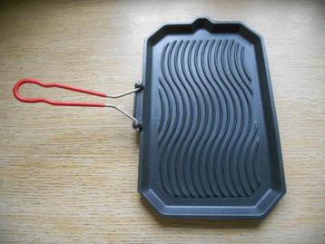 Rechthoekige barbecuegrill (gietijzeren braadpan). IK beschikbaar voor biedingen