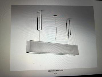 Maxalto rectangular suspension design lamp, 75 cm ou plus, Modern Italian made design suspension lamp, Comme neuf, Enlèvement