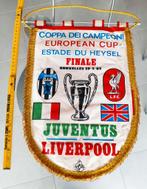 Liverpool Juventus 1985 heizeldrama prachtige wimpel vlag, Ophalen of Verzenden