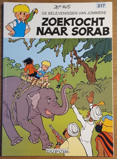 Jommeke - Zoektocht naar Sorab - 217 - 1e dr (2002) – Strip, Boeken, Stripverhalen, Nieuw, Eén stripboek, Ophalen of Verzenden