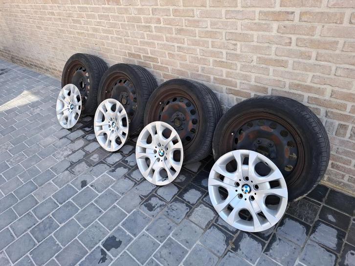 Stalen wielen, banden en wieldoppen BMW X1, Auto-onderdelen, Banden en Velgen, Banden en Velgen, Zomerbanden, 17 inch, 225 mm