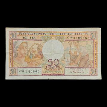 Bankbiljet / België / 50 frank / 1956  beschikbaar voor biedingen
