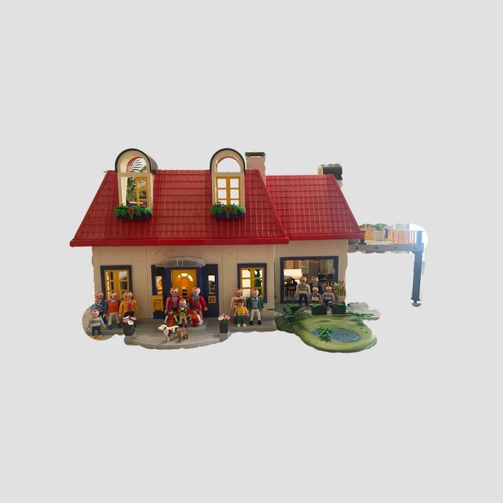 Playmobil modern woonhuis (3965) en zwembad, Kinderen en Baby's, Speelgoed | Playmobil, Gebruikt, Complete set, Ophalen