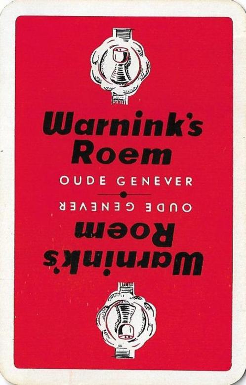 Joker met WARNINK Jenever / Distilleerderij reclame 03, Verzamelen, Speelkaarten, Jokers en Kwartetten, Nieuw, Joker(s), Ophalen of Verzenden