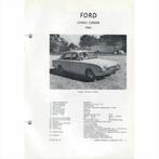 Ford Consul Corsair Vraagbaak losbladig 1964 #4 Nederlands, Utilisé, Enlèvement ou Envoi, Ford