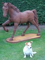 statue un cheval ou poney sur socle en fonte taille nature ., Jardin & Terrasse, Statues de jardin, Animal, Enlèvement ou Envoi