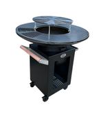 Barbecue Plancha Matzwart 100cm diameter, Tuin en Terras, Nieuw, Ophalen of Verzenden, Caesar, Met accessoires