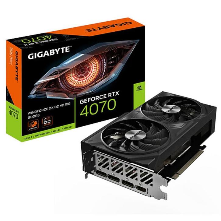 Gigabyte GeForce RTX 4070 WINDFORCE 2X OC 12G V2, Computers en Software, Videokaarten, Gebruikt, Nvidia, PCI-Express 4.0, GDDR6