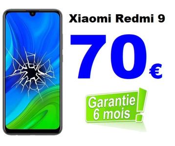 Réparation écran Xiaomi Redmi 9 pas cher à Bruxelles à 70€ disponible aux enchères