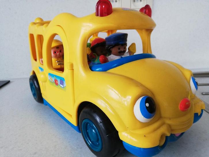 fisher price schoolbus met geluid, Kinderen en Baby's, Speelgoed | Fisher-Price, Speelset, Met licht, Met geluid, Ophalen of Verzenden