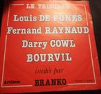 Vinyl 45trs - bourvil, d. Cowl, raynaud, de fines- le tribun, Utilisé, Enlèvement ou Envoi