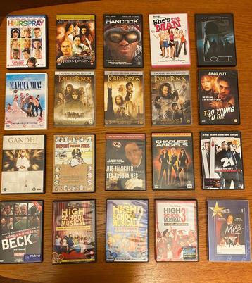 Collectie DVD's (apart of samen) beschikbaar voor biedingen