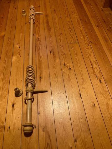 tringle à rideaux en pin naturel, Enlèvement, Comme neuf, 150 à 200 cm