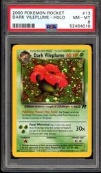 Dark Vileplume Holo PSA 8 - 13/64 - Team Rocket 1999, Envoi, Comme neuf, Cartes en vrac, Foil