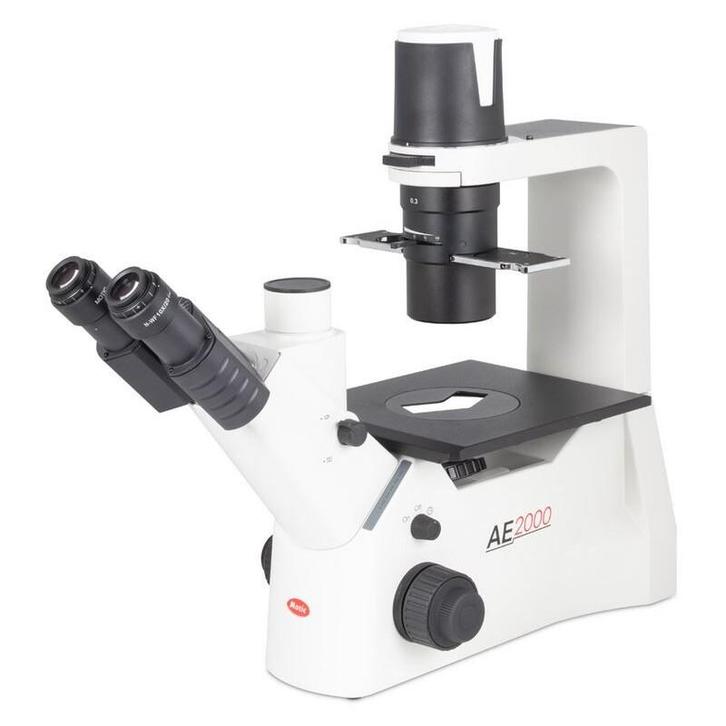 Motic AE2000 fase contrast microscoop (Zo goed als nieuw!), Audio, Tv en Foto, Optische apparatuur | Microscopen, Zo goed als nieuw