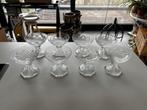8 Kristallen Champagne glazen Val Saint Lambert, Antiek en Kunst, Ophalen