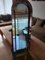 Antieke spiegel speciaal geslepen glas, Antiek en Kunst, Antiek | Spiegels, Overige vormen, 100 tot 150 cm, Minder dan 50 cm, Ophalen