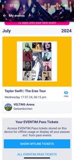 1 Ticket Taylor Swift The Eras Tour Gelsenkirchen 17.07, Une personne