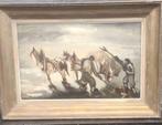 huile sur toile " la moisson " signe marius carion, Ophalen of Verzenden