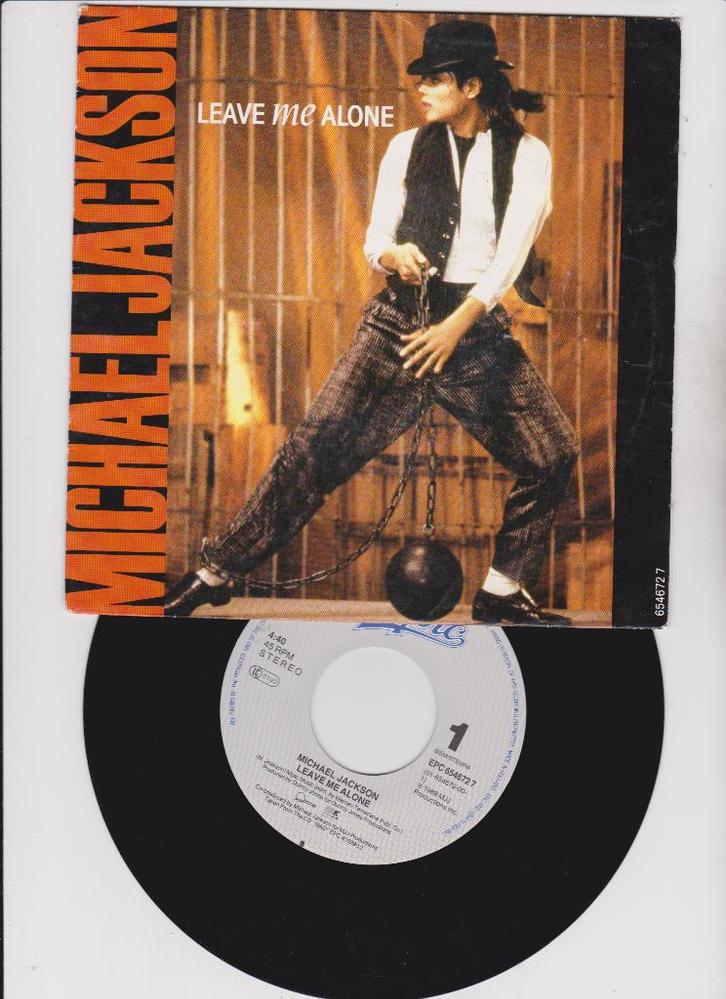 Michael Jackson – Leave Me Alone   1989, Cd's en Dvd's, Vinyl Singles, Zo goed als nieuw, Single, R&B en Soul, 7 inch, Ophalen of Verzenden
