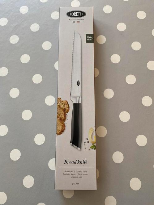 Boretti broodmes, Huis en Inrichting, Keuken | Bestek, Nieuw, Los bestek, Inox of Chroom, Vaatwasserbestendig, Ophalen of Verzenden