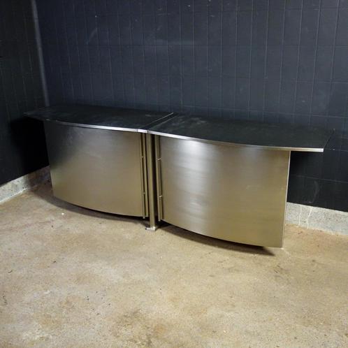 Vintage Belgo Chrom Dressoir, Huis en Inrichting, Kasten | Dressoirs, Gebruikt, 200 cm of meer, 50 tot 75 cm, Met deur(en), Met plank(en)
