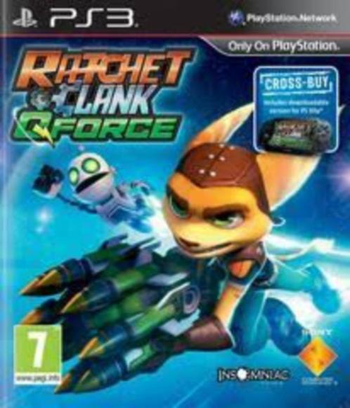 PS3-game Ratchet & Clank Q Force., Games en Spelcomputers, Games | Sony PlayStation 3, Zo goed als nieuw, Platform, 2 spelers