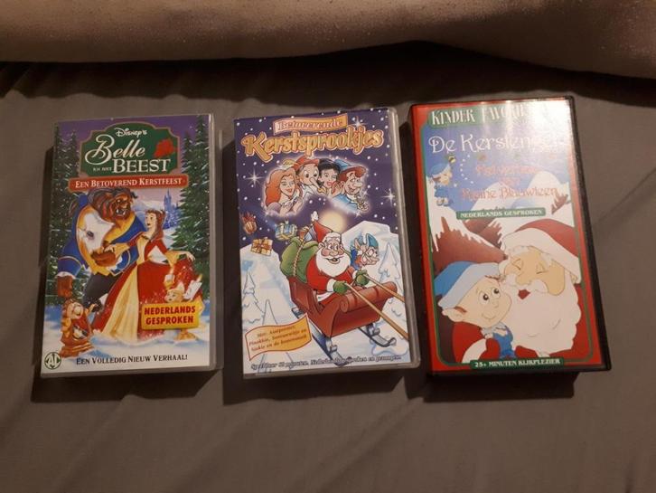 videoband VHS - Kerst - kinderen - 2 stuks - € 1.00, Cd's en Dvd's, VHS | Kinderen en Jeugd, Gebruikt, Alle leeftijden, Verzenden