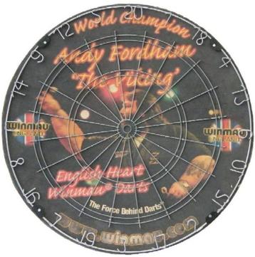 Jeu de fléchettes Andy Fordham en édition limitée, Enlèvement, Neuf, Cible de fléchettes