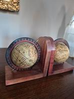 Vintage wereldbol boekensteunen, Antiek en Kunst, Ophalen