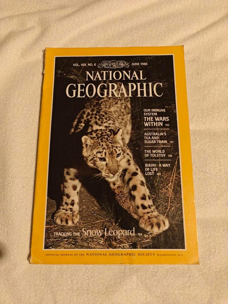 1986-editie National Geographic Magazine (Vol. 169, No. 6), Boeken, Tijdschriften en Kranten, Gelezen, Wetenschap en Natuur, Ophalen