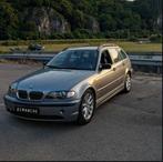 E46 320D 2005, Auto's, BMW, Zwart, Zwart, Leder, Break